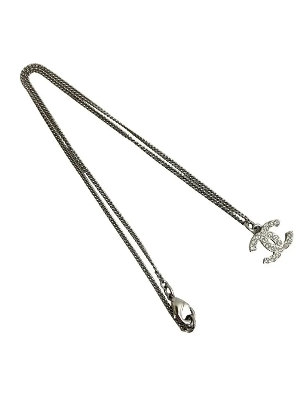 Chanel Cc Logo Chain Pendant Necklace #209707C11B
